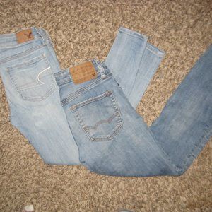 American eagle skinny jeans size 2